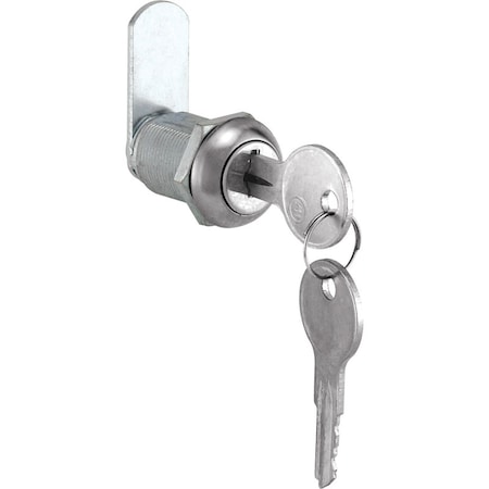Prime-Line Prime-Line Chrome Silver Stainless Steel Cabinet/Drawer Lock CCEP 9943KA